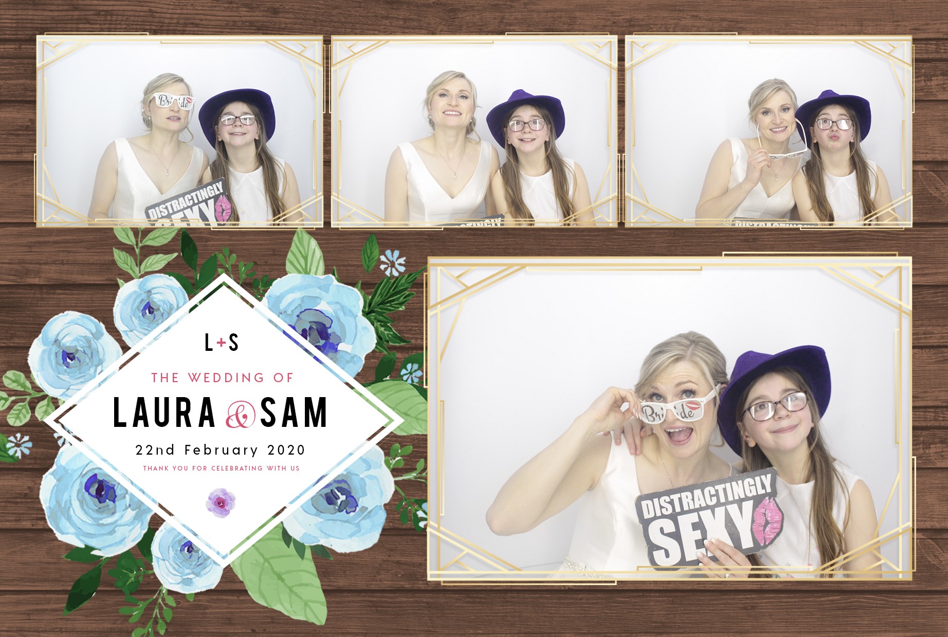 Laura and Sam's Wedding | View more photos from the event at gallery.myphotoboothexperience.co.uk/u/MyPhotoBoothExperienceLtd/Laura-and-Sams-Wedding